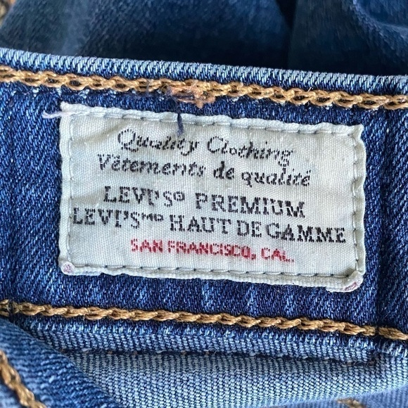 LEVI’S Premium Denim 724 High-Rise Straight in Dark Wash Bogota Boogie • US 26 - Picture 10 of 12